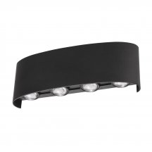 Уличный настенный светодиодный светильник Uniel ULU-P20B-8W/4000K IP65 Black 