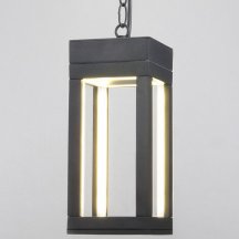 Уличный подвесной светодиодный светильник Elektrostandard Frame 1528 Techno Led серый a051858