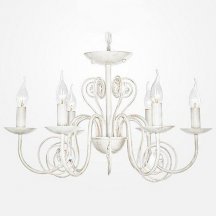 Люстра в спальню Eurosvet 60018 60018/6 белый с золотом