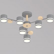Потолочная люстра Reluce 68730-0.3-06 GX53 GREY+WOOD