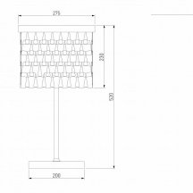 Интерьерная настольная лампа Bogates Corazza 01103/4
