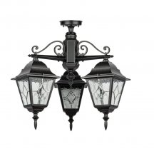 Потолочный светильник уличный Oasis Light QUADRO M lead GLASS 79970MAlgW/3 Bl