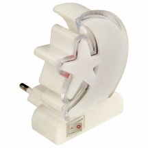 Настенный светодиодный светильник (10314) Uniel DTL-301-Месяц со звездочкой/RGB/4LED/0,5W