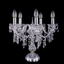 Классическая настольная лампа Bohemia Ivele Crystal 1403 1403L/5/141-39/Ni