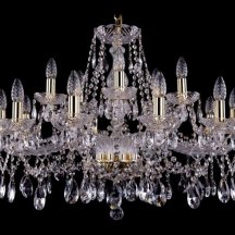 Элитная люстра Bohemia Ivele Crystal 1413 1413/10+5/300/G