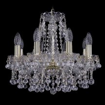 Элитная подвесная люстра Bohemia Ivele Crystal 1409 1409/8/141/G