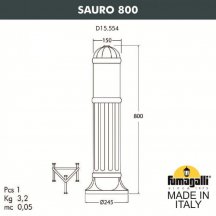 Наземный светильник Fumagalli Sauro D15.554.000.VYF1R