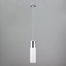 Подвесной светильник Eurosvet Double Topper 50135/1 LED хром/белый