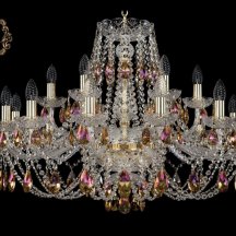 Люстра для натяжного потолка ArtClassic 11.21 11.21.12+6.300.Gd.Sp.K777