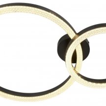 Светильник потолочный светодиодный ЭРА Модерн Bloom CLL-1-78W 3K-6K RC BK с ДУ черный Б0069753