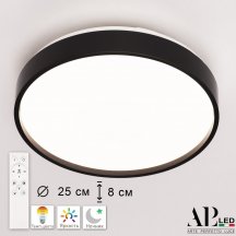 Потолочный светильник APL LED Toscana 3315.XM302-2-267/12W Black