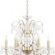 Подвесная люстра Crystal Lux Odelis SP6 Gold