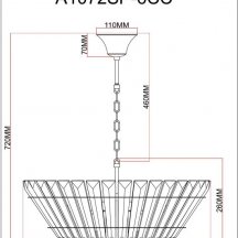 Подвесная люстра Arte Lamp Florizel A1072SP-6CC