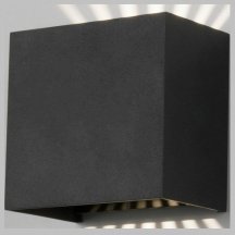 Уличный настенный светодиодный светильник Elektrostandard Sole 35149/D черный a058892