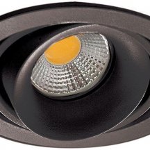 Точечный светильник Lumme DL18615/01WW-R Shiny black/Black