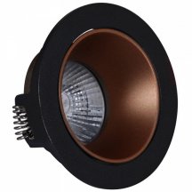 Точечный светильник Reluce 16085-9.0-001PT MR16 BK+ROSE GD