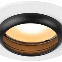 Светильник встраиваемый алюминиевый ЭРА KL109 WH/BK под лампу MR16 GU5.3 белый/черный матовый Б0061828