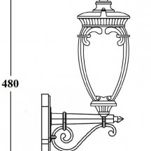 Настенный фонарь уличный Oasis Light VERONA 86201/02 Gb