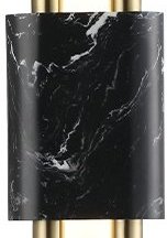 Настенный светодиодный светильник Crystal Lux CARTA AP6W LED BLACK/BRASS