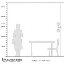 Бра Lumina Deco Zodiak LDW 6001-2 BK+WT