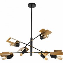 Люстра для натяжных потолков Indigo Severo 10004/6R Black