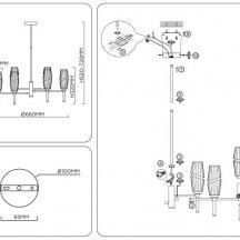 Потолочная люстра Ambrella light High Light LH55201
