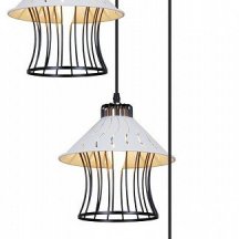 Подвесная люстра Reluce 02512-0.9-03 BK+WH