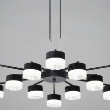 Подвесная люстра Reluce 19490-0.4-6+6 Black