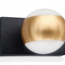 Спот Ambrella light Wall 16 FW571 SBK/GD черный песок/золото G9 max 40W 100*70*85