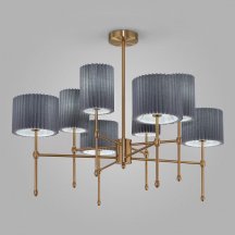 Элитная потолочная люстра Eurosvet Notturno 60162/8 латунь