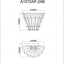 Бра Arte Lamp Florizel A1072AP-2CC
