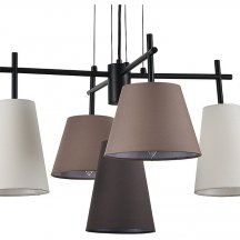 Люстра для натяжного потолка Indigo Abbinare 13032/5P Black