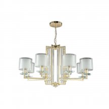Подвесная люстра Crystal Lux Nicolas SP-PL8 Gold/White