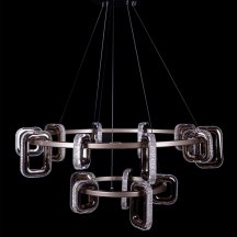 Подвесная люстра Theona LE7701/10+5 Grey/Black Chrome