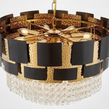 Подвесная люстра Molina LDP 7045-600 BK+GD