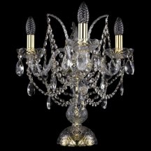 Классическая настольная лампа Bohemia Ivele Crystal 1411 1411L/3/141-39/G