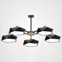 Люстра для натяжного потолка ImperiumLoft Geometric Черная GEOMETRIC-CH01