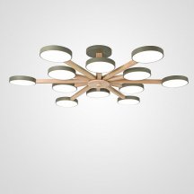 Зелёная люстра ImperiumLoft TURNA White Turna-B01