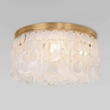 Потолочная люстра Eurosvet 60084/5 латунь/перламутр Smart