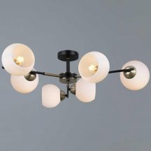 Люстра для натяжного потолка   IL0469-6CSQ-24 BK AB LIBRA