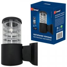 Уличный настенный светильник (UL-00006809) Uniel UUL-S11A 60W/E27 IP65 Black