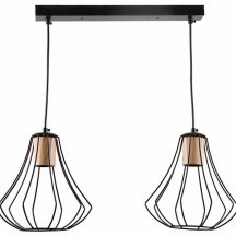 Подвесной светильник Imex MD.9050 MD.9050-2-P-BK+WOOD