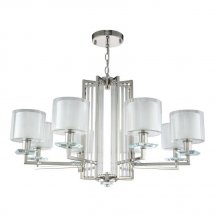 Подвесная люстра Crystal Lux Nicolas SP-PL8 Nickel/White