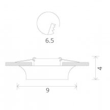 Точечный встраиваемый светильник Arte Lamp Cromo A1061PL-1CC