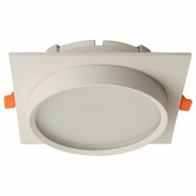 Светильник встраиваемый Feron DL705 потолочный GX70 белый квадрат IP44 51107
