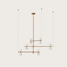 Потолочная люстра Oneta C1299/6 Aged gold/Matt white