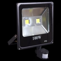Прожектор уличный  54100-0.2-001QY LED100W+SENSOR BK