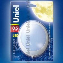 Ночник в детскую Uniel  dTL-303-Круг/White/3Led/0,5W