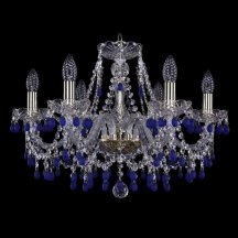 Подвесная люстра в спальню Bohemia Ivele Crystal  1410/6/195/G/V3001