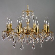 Подвесная люстра в гостиную Ambiente by Brizzi  2226/8 WP New Leaf